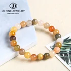 Браслеты JD из натурального камня желтого золота и нефрита, европейский модный вечерние на день рождения, свадьбу, 5 А, 8 мм