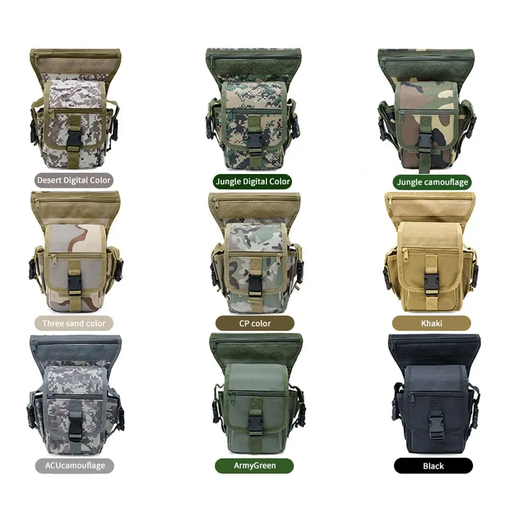 

Convenient 900D Oxford Waterproof Cloth About 10L Diagonal Package Pocket Sports Bag Leg Bag Travel Waist Backpack Waist Pouch