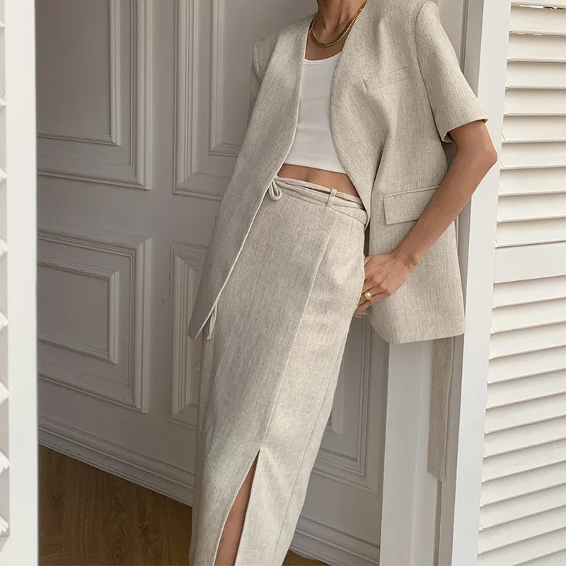 

Women's spring and summer new style commuter bag hip skirt solid color skin-friendly skirt