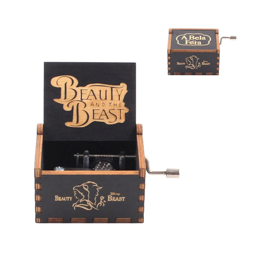 Оптовая продажа антикварная деревянная музыкальная шкатулка из новой резной