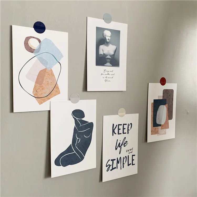 Ins простота искусство абстрактные открытки восстановление древних путей