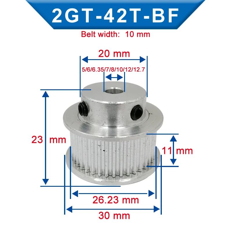 Шкив с отверстием для колеса 5/6/6.35/7/8/10/12/12 мм шкив в форме бойфренда шириной 6/10