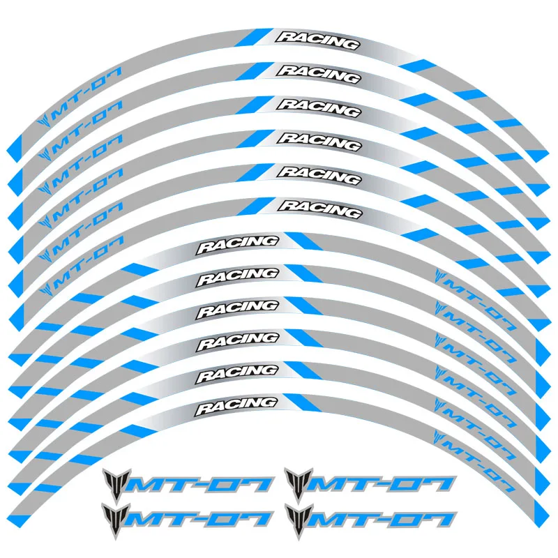 Высокое качество 12 шт. колеса мотоцикла шины светоотражающие наклейки мото обод