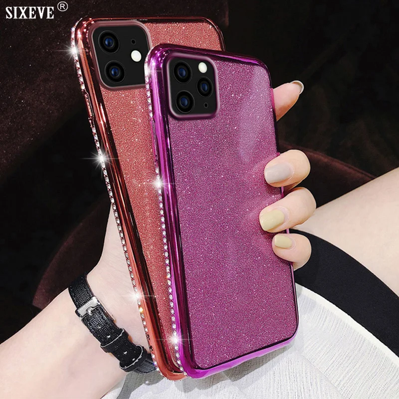 Роскошный чехол со стразами для Samsung Galaxy M10 M20 M30 A6 A7 A8 Plus 2018 A10 A20 A30 A40 A50 A70 A51 A71 мягкий