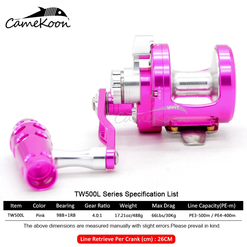 Металлическая катушка CAMEKOON CNC с медленным отжимом накладная Обычная для лодки в