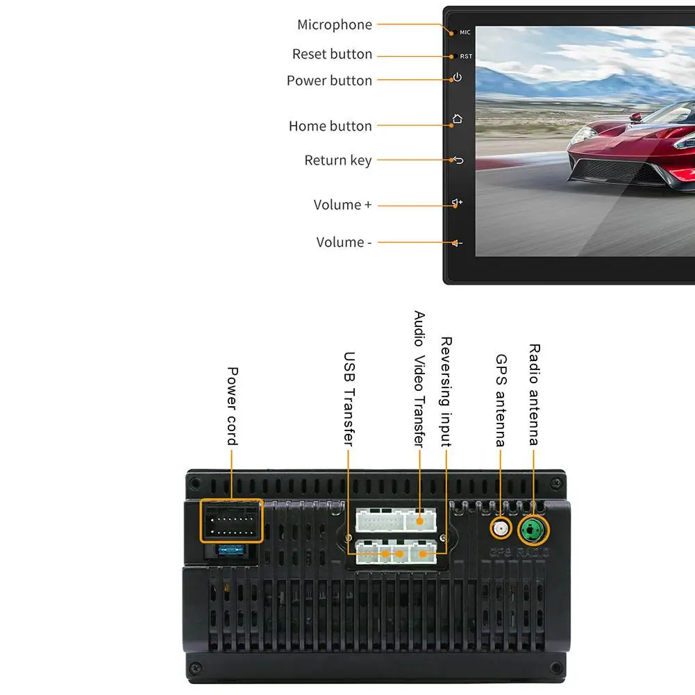 Автомобильный 2 Din радио Bluetooth Mp5 плеер универсальный автомобильный стерео gps