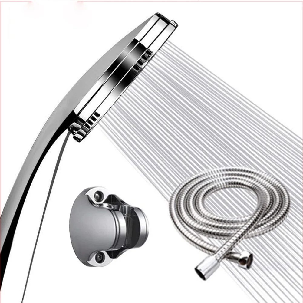 

Hot Sale Pressurized Nozzle Shower Head ABS Bathroom Accessories High Pressure Water Saving Rainfall Chrome Bathroom Shower Head