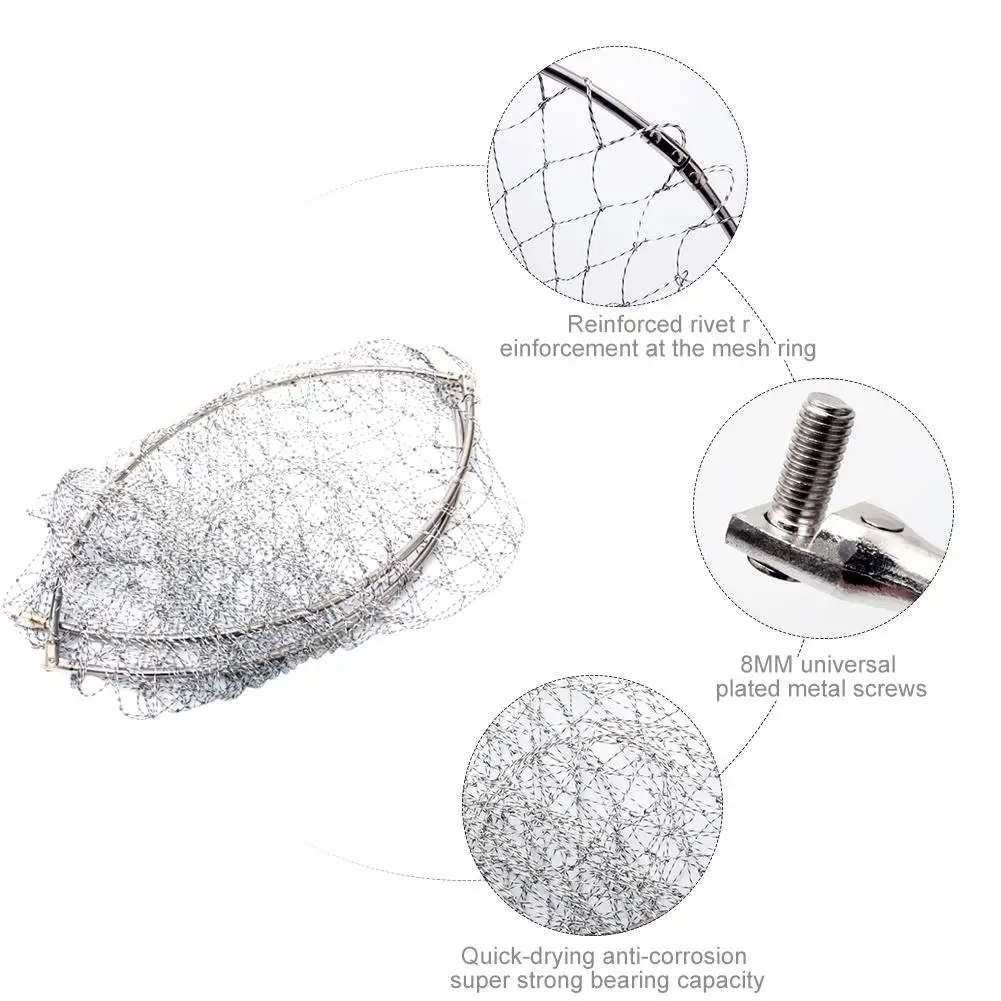 Рыболовная сеть для ловли нахлыстом мягкая резиновая сетка окуня безопасная