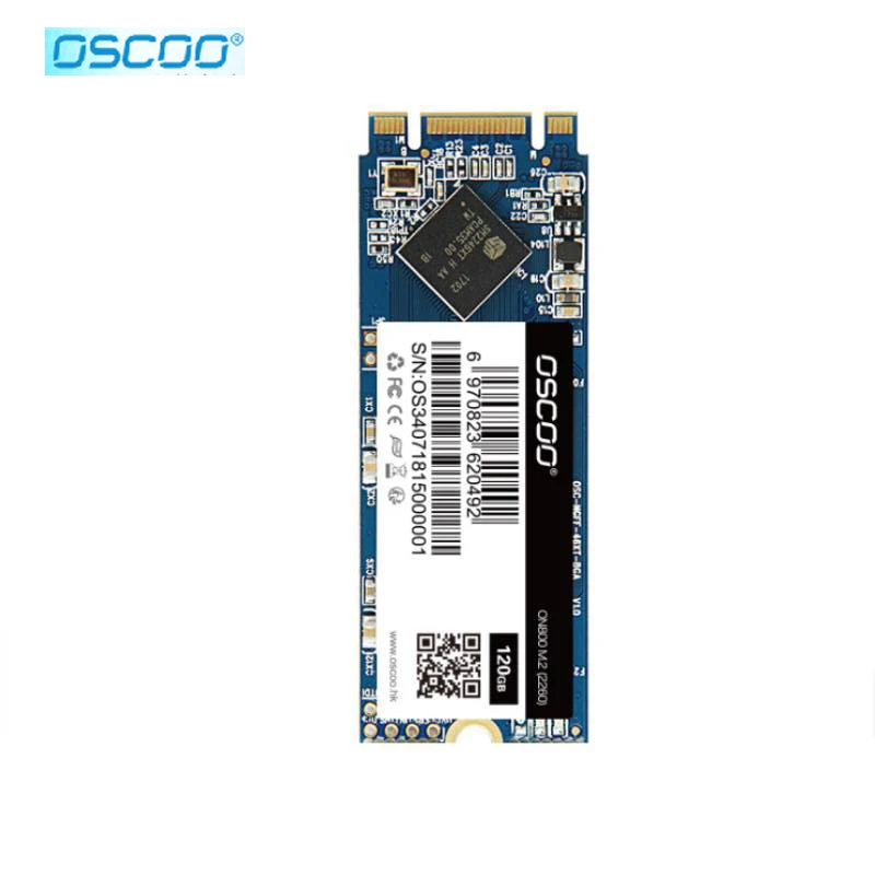 Оригинальный твердотельный накопитель Oscoo MLC SSD 500 Гб M2 NGFF M.2 2260 SATA - Цена: 56.68