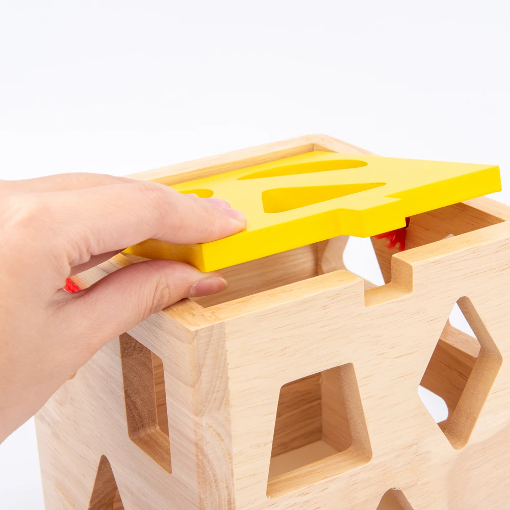 

Kids Toys Wooden Toys 12 Holes building Blocks Shape Matching Color Cognition Baby Early Educational Toys For Children Girl Toys
