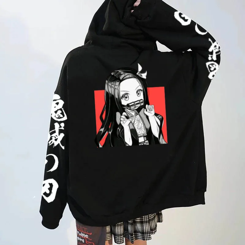 

Demon Slayer Anime Hoodie Pullovers Tops Long Sleeve Casual Fashion Cloth