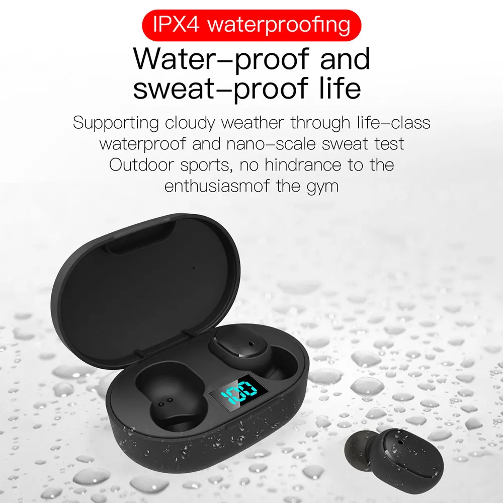 KISSCASE цифровые TWS Наушники Беспроводные Bluetooth 5 0 наушники мини с микрофоном