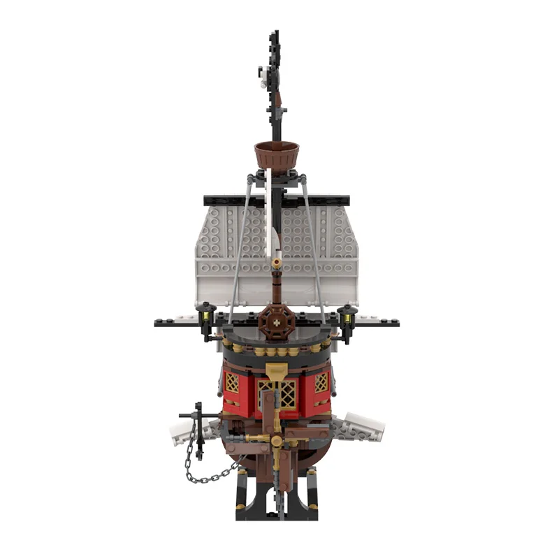 

Caribbean Sky Pirates Skeleton Ship Building Blocks Bricks Aerial Boat High-tech Modular Model Construction Children Toys Gift