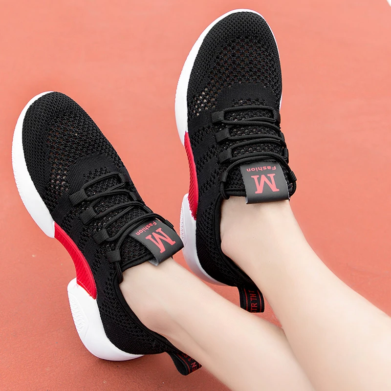 

Women Casual Shoes New Fashion Ladies Sneakers Breathable Woman Platform Height Increasing Shoes Plus Size 35-40 Sapato Feminino