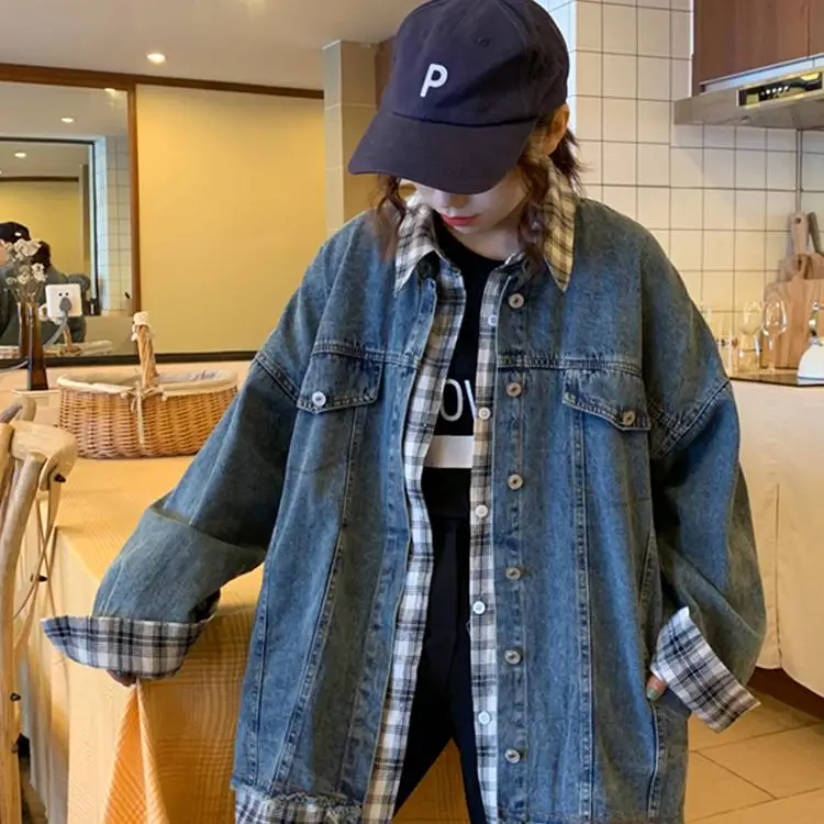 Ковбойские куртки для женщин в раннюю осень новинка шикарный Свободный кардиган