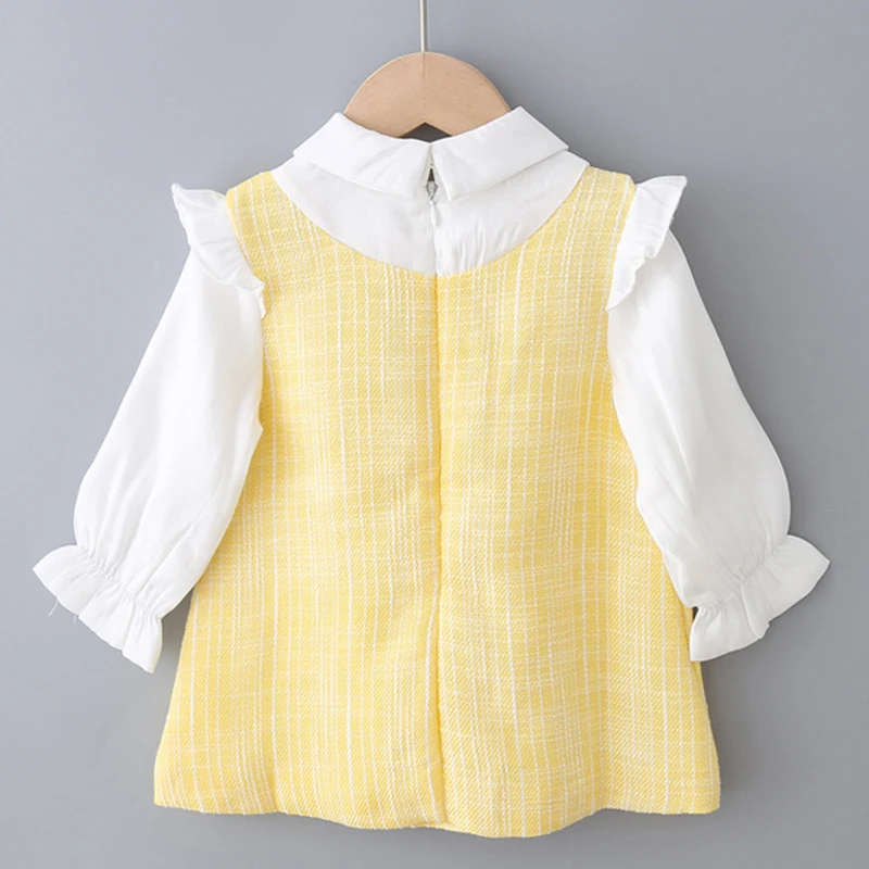 Новое корейское платье для маленьких девочек vestido Infantil/платье пачка принцессы с