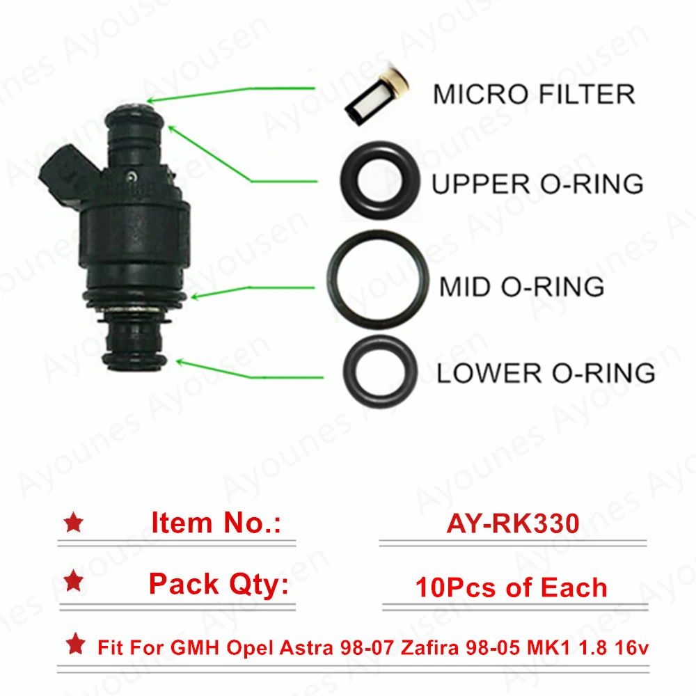 Бесплатная доставка 10 комплектов/40 шт топливный инжектор ремонтные наборы для