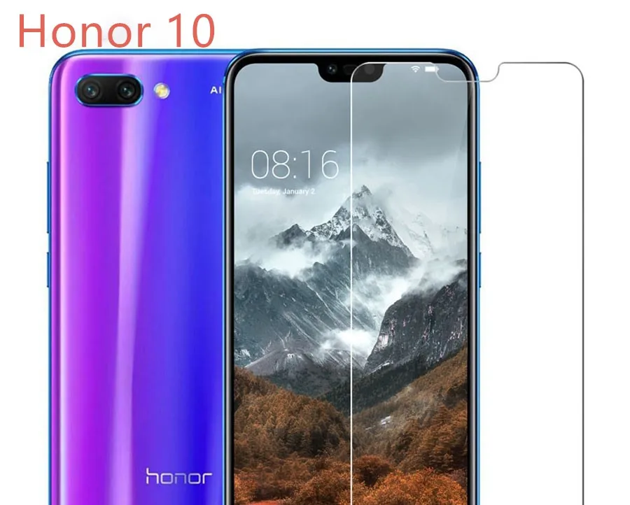10 шт 2.5D 0 33 мм Защитная пленка для экрана из закаленного стекла huawei Honor 10|Защитные