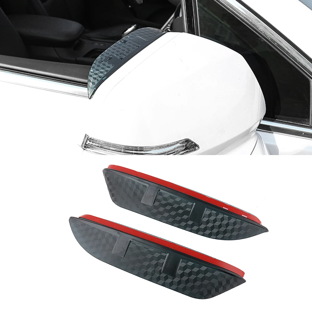 

For Lexus GS 2005-2019 Auto Car Side Rear View Mirror Rain Visor Carbon Fiber Texture Eyebrow Sunshade Snow Guard Cover Shield