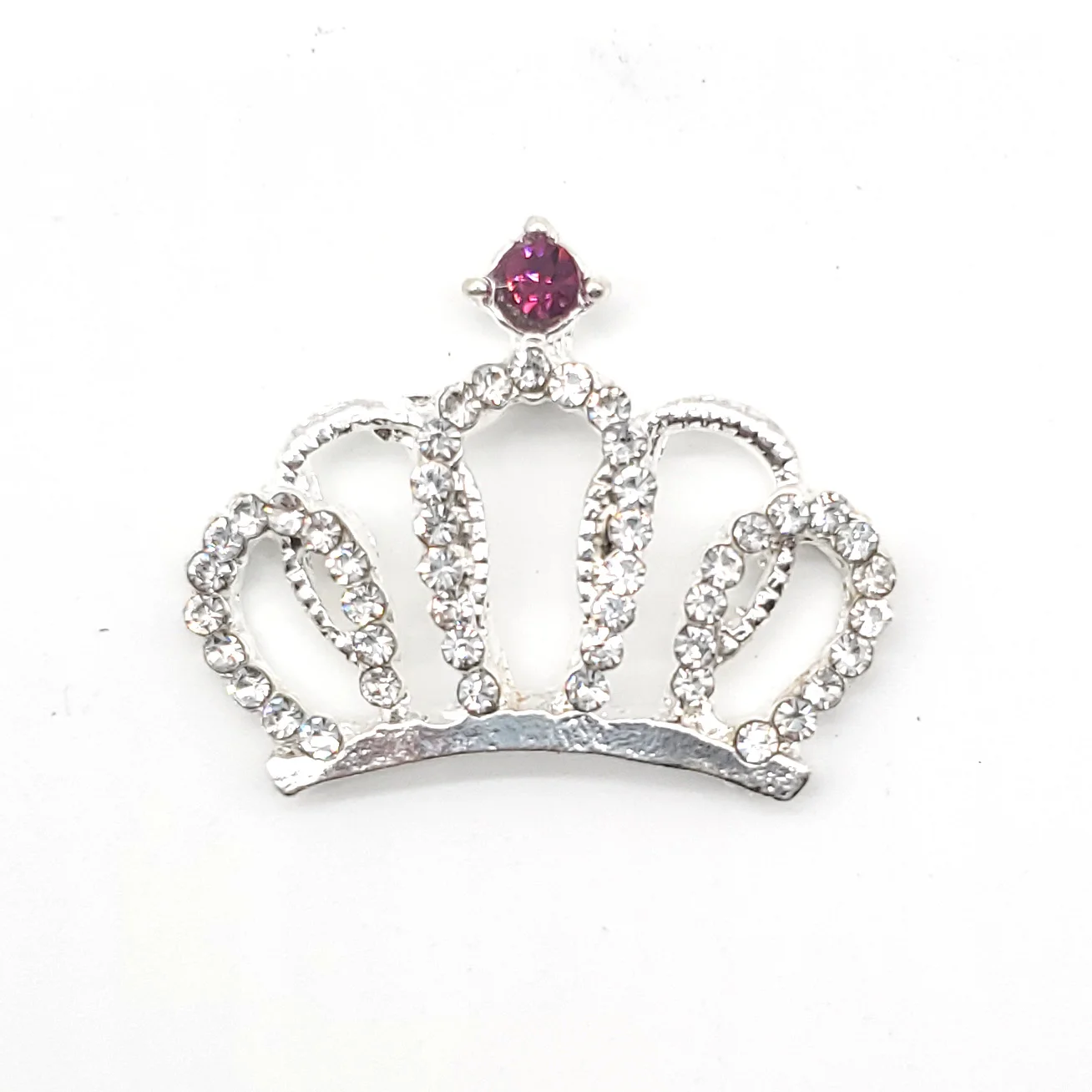 1pc Rhinestone Flower Crown Shoe Charms Accessories DIY Metal Chain Bow JIBZ Croc Garden Shoe Decoration Girls Party Gifts