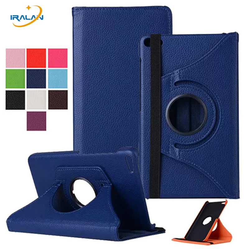 Вращающийся на 360 градусов Чехол книжка из искусственной кожи с подставкой для
