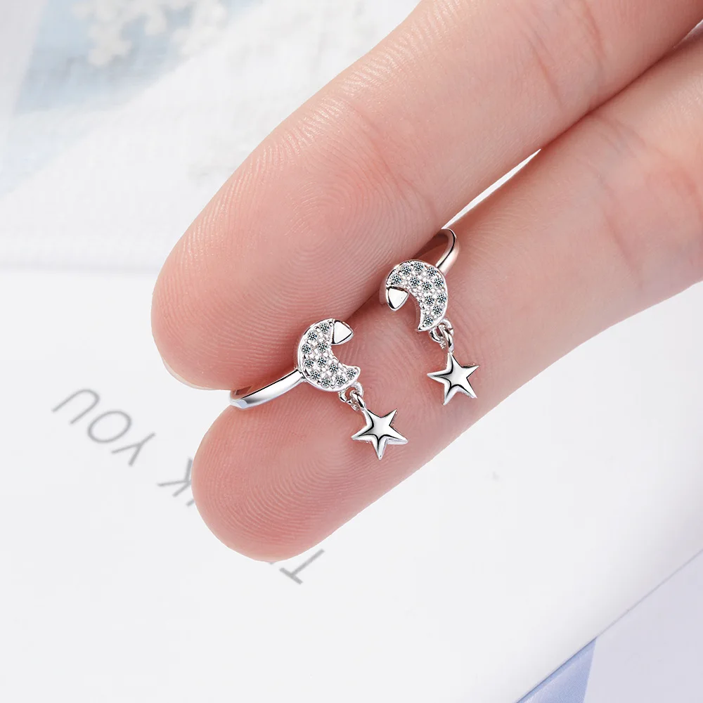 MEETSOFT 925 пробы серебряные антиаллергенные серьги клипсы для женщин модные