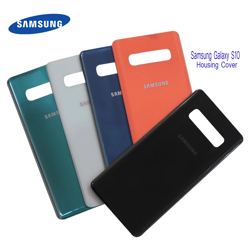 Оригинальная задняя крышка батарейного отсека Samsung Galaxy S10 +/S10 Plus G9750 заднее стекло