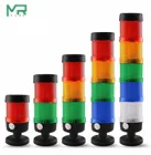 Промышленный светодиодный сигнальный светильник, предостережение, для машины, без зуммера, 2 В, 24 В, 110 В, 220 В