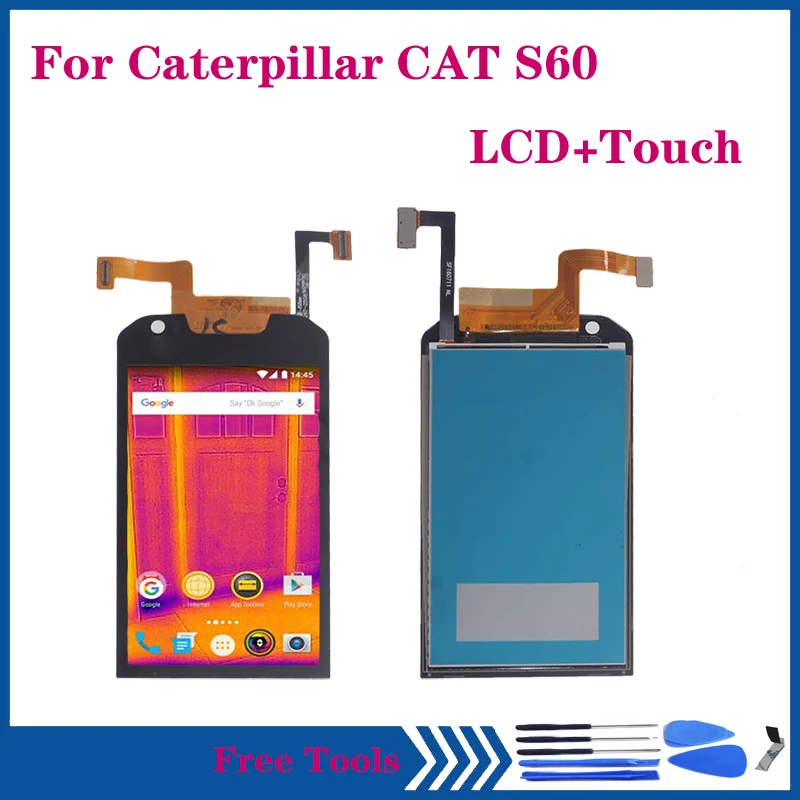 

NEW display For Caterpillar CAT S60 LCD Display Touch Screen Digitizer Assembly galss Repair Parts