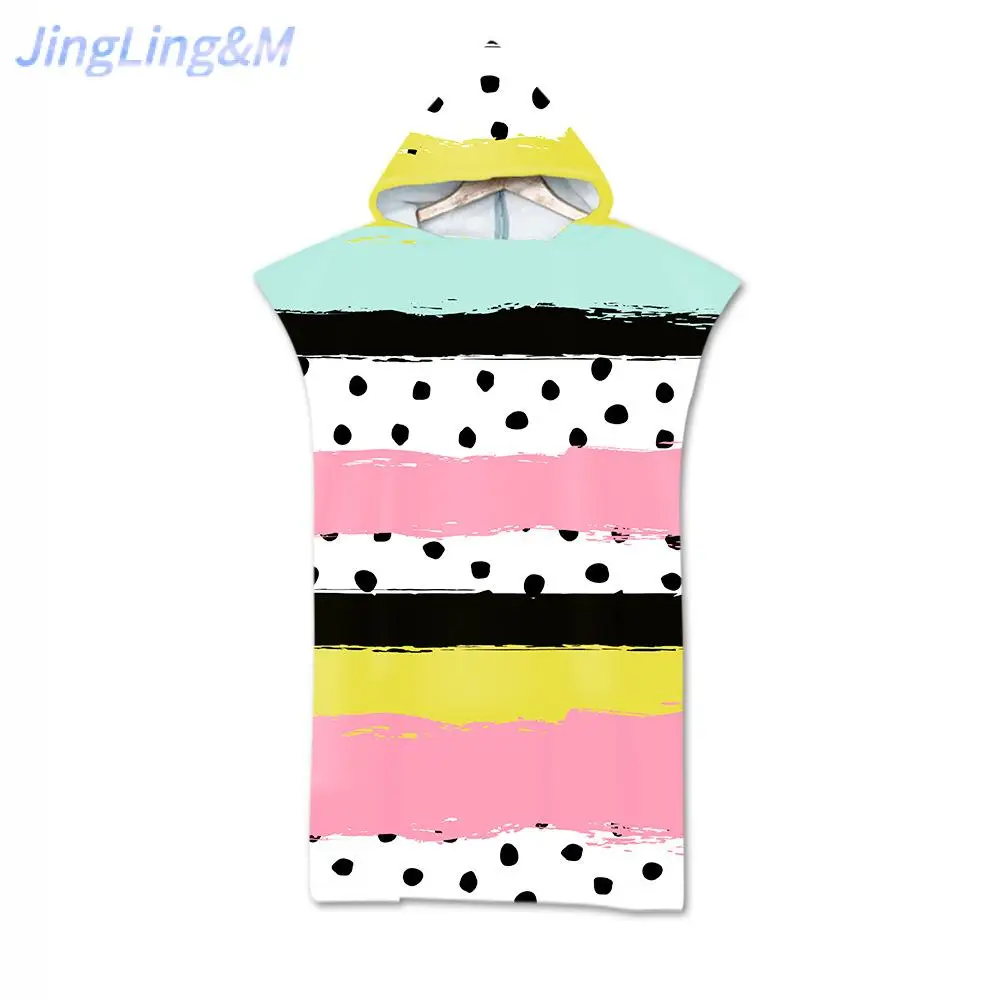 Пляжное полотенце 3D печатная прошитая микрофибра прилагается шляпа для взрослых