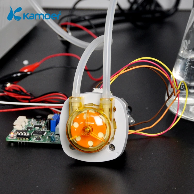 

Kamoer KAS 24V Mini Peristaltic Pump with 42 Stepper Motor and Silicone tube or BPT Tube, 3 Rotors or 6 Rotors