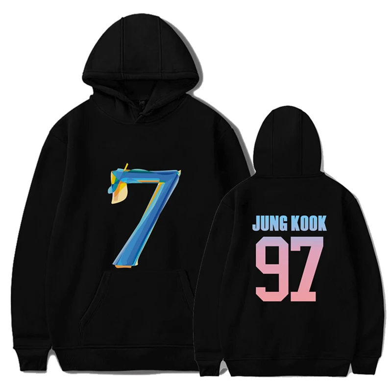 Новое поступление худи с картой души 7 K POP свитшот для мужчин и женщин модная