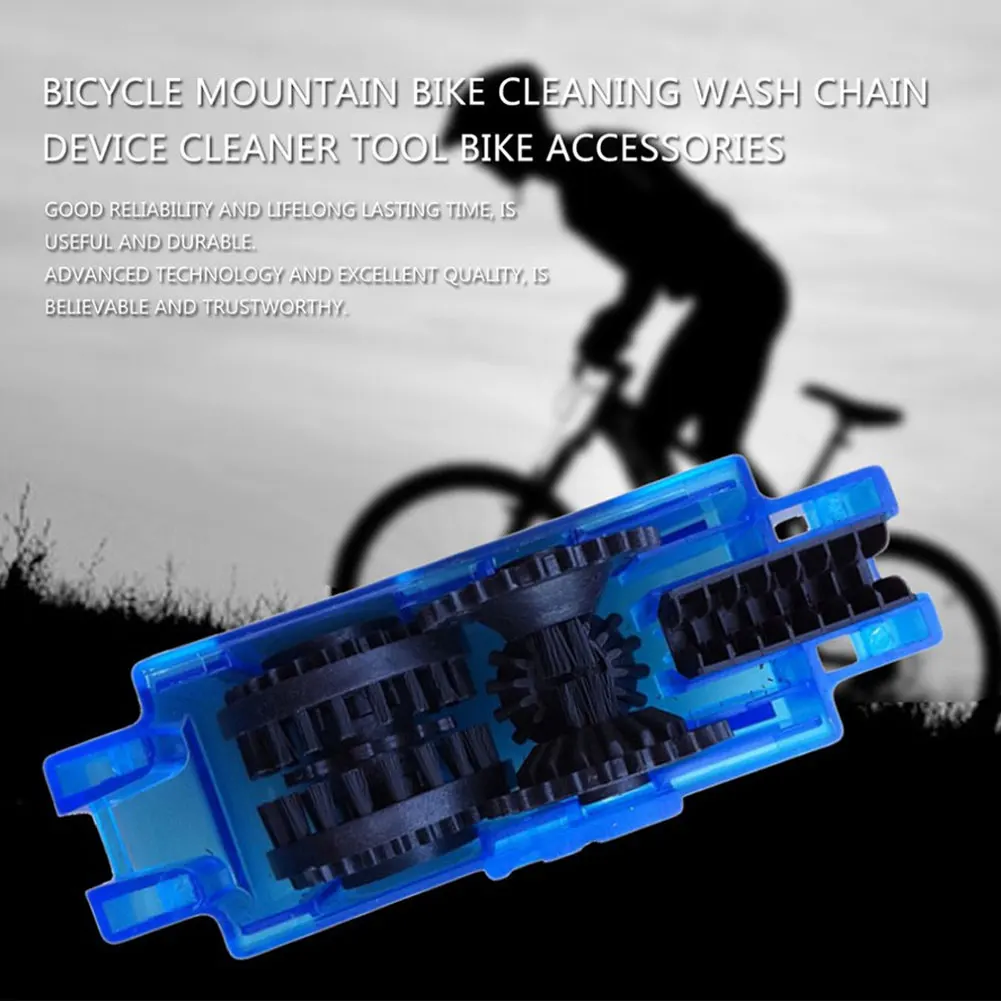 

Bicycle Chain Cleaner Brush Tool for Mountain Road and Folding Bike Portable Outdoor Accessory 360 Rotating Brush Fast Delivery