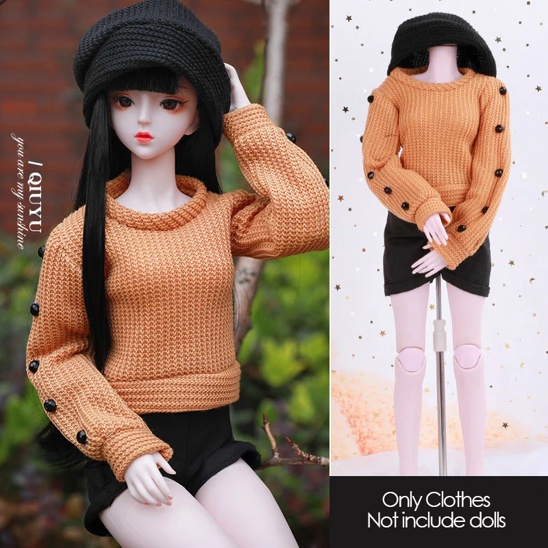 

Fashion Beautiful Dolls Clothes for 1/3 BJD Dolls DIY Manual Trend Top Coats+Skirts Suit Apparel for 60 CM Dolls Accessories