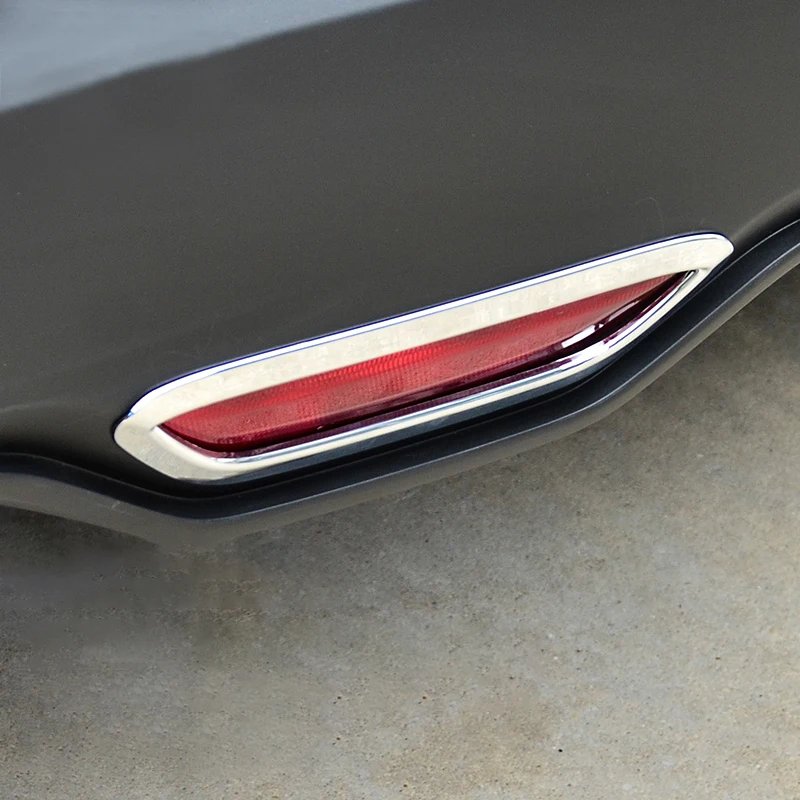 ABS автомобильные черные задние тормозные огни накладка на заднюю тормозную лампу