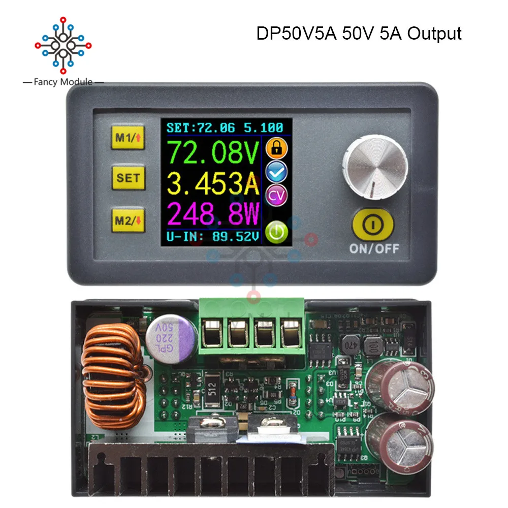 Voltímetro, amperímetro, probador de voltaje constante, medidor de corriente, módulo de fuente de alimentación programable, convertidor LCD, DP50V5A DPS3003