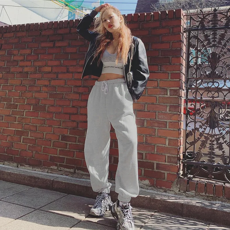 

ZTONE 2021 SweatPants For Women Harajuku Joggers Trousers Streetwear Korean Casual Pant Femme Fall Plus Size High Waist Pants