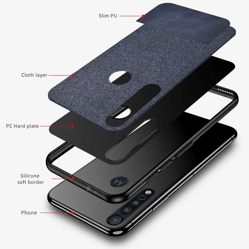 luxury cloth texture case for motorola moto g8 plus play case one macro phone case for moto p40 one vision action zoom fundas free global shipping