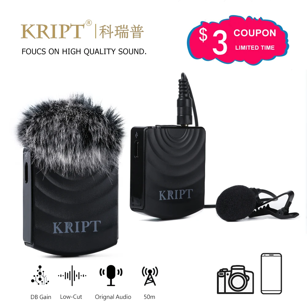 Беспроводной петличный микрофон с приемником передатчиком записывающим