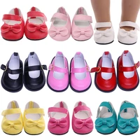 7cm doll shoes bow knots sequins shoes for 43cm baby new born reborn doll18 inch american our generation girls toy 13 blythe