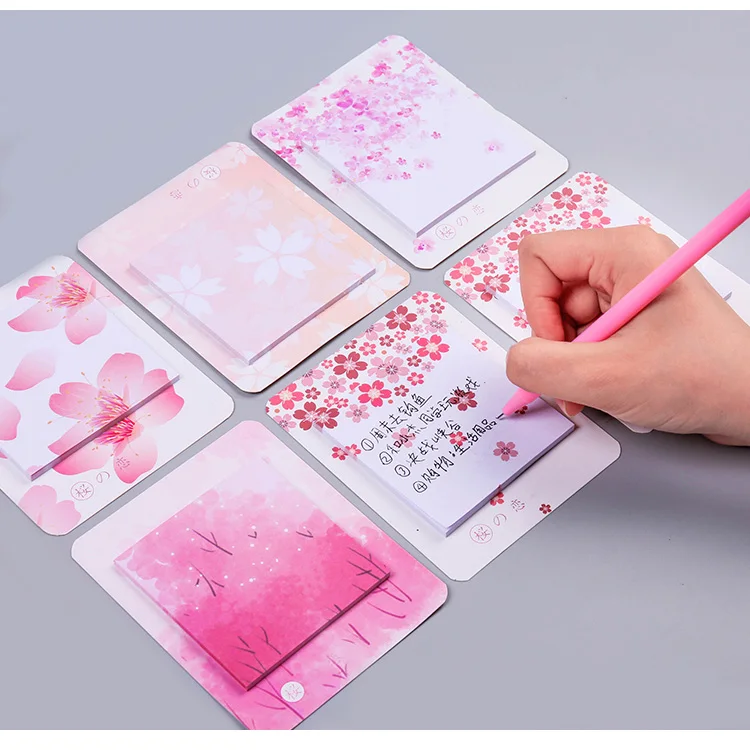 Kpop милый цветок post-it Липкие заметки книга марка сообщение памятка указатель