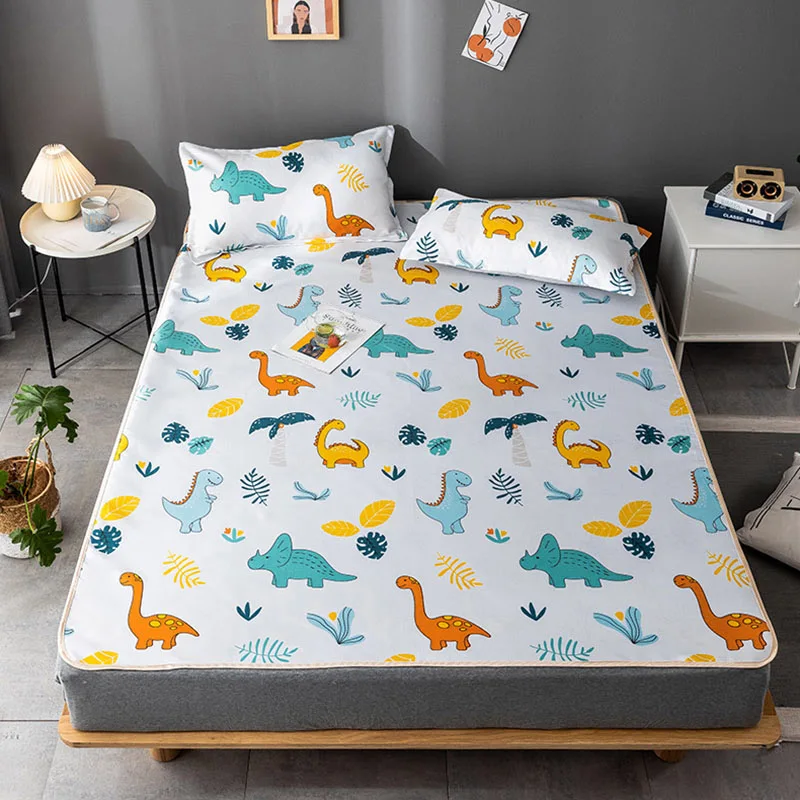 JUSTCHIC охлаждающий Летний набор ковриков простыня наволочка Комплект постельного