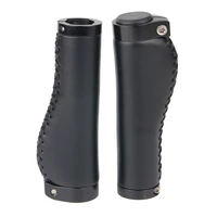 1 pair pu leather bicycle handlebar vintage anti slip road mountain bike handlebar grips for cycling accessories