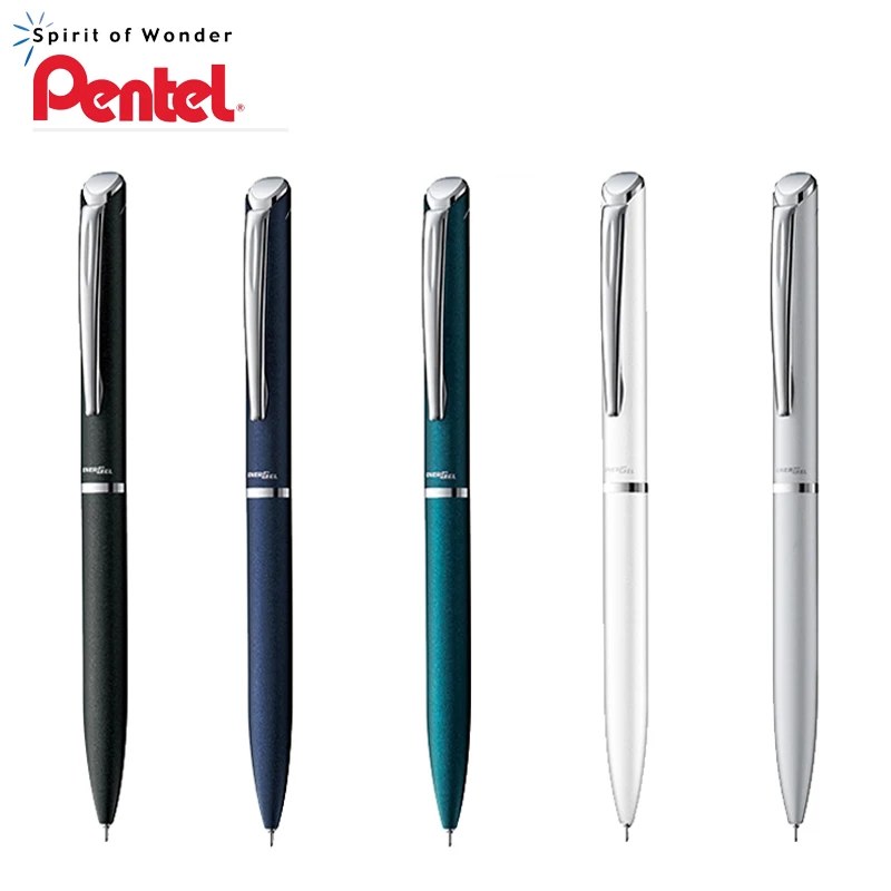 1 шт. Pentel металлическая игла стержня гелевая ручка 0,5 мм BLN2005 вращающаяся быстросохнущая ручка Подарочная коробка гладкие чернила для воды быстросохнущие