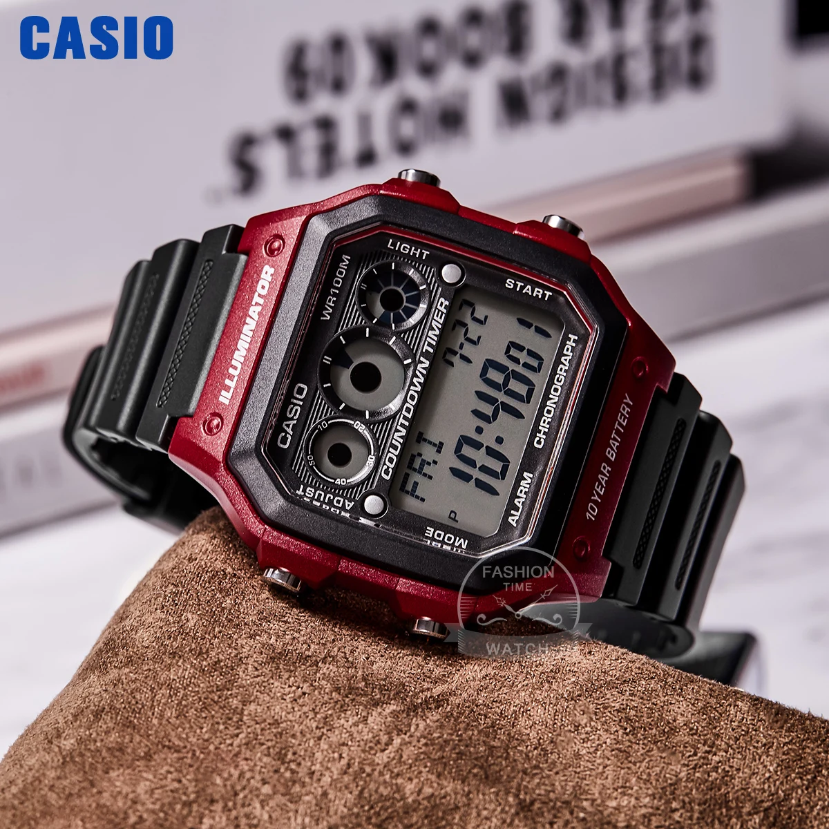 

Casio watch men top set digital sport Waterproof Ten years of electricity quartz men watch relogio masculino AE-1300WH-4A