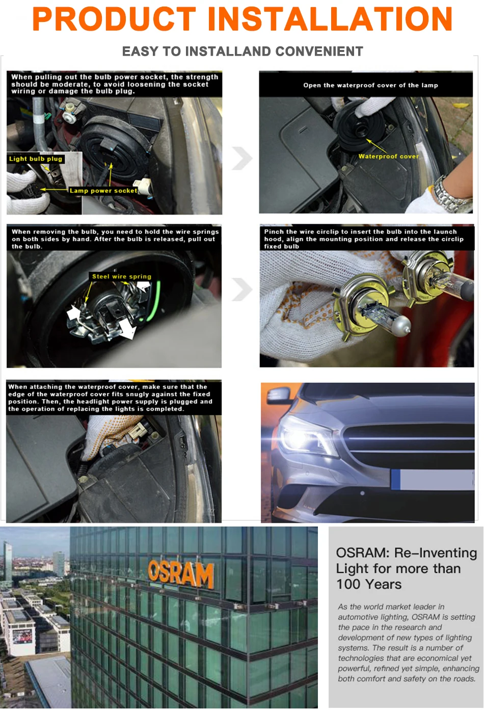 Лампа Ксеноновая OSRAM ампулы voiture h4 64193NL Hi/короче спереди и длиннее сзади) 12В для ближнего и дальнего света 55W 4050K Night breaker лазерной следующего поколения галогенная лампа для автомобиля H4 фар 9003/HB2
