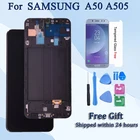 ЖК-дисплей AAA для Samsung Galaxy A50 SM-A505FNDS A505FDS A505, сенсорный экран с дигитайзером и рамкой для Samsung A50 LCD