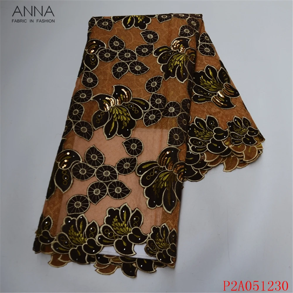 

Новейшая французская кружевная ткань Анна с блестками 2021, Высококачественная вышивка с камнями, нигерийская сетка, африканские бархатные т...