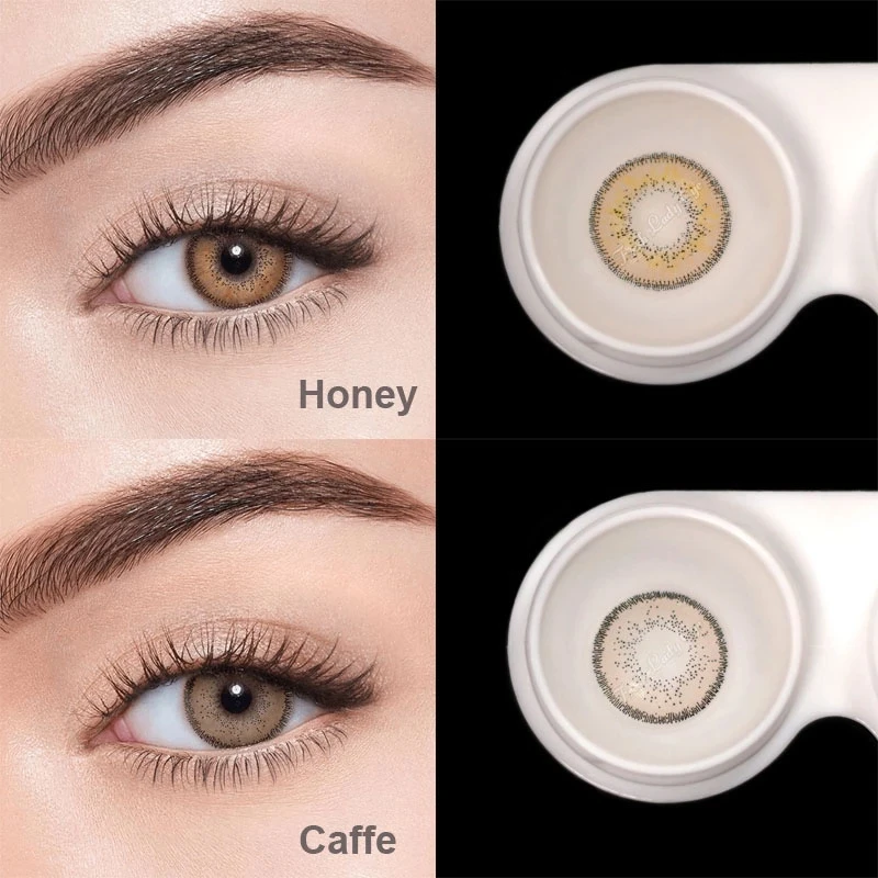 fresh lady official natural contact colored lenses for eyes athena series 1pair multicolor lens soft yearly pupils beauty makeup free global shipping