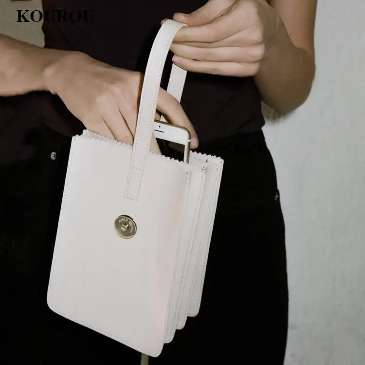 

В европейском и американском стиле; Модная сумка для женщин 2021 весной и летом новый нишу дизайн простой мобильный телефон сумка корейский м...